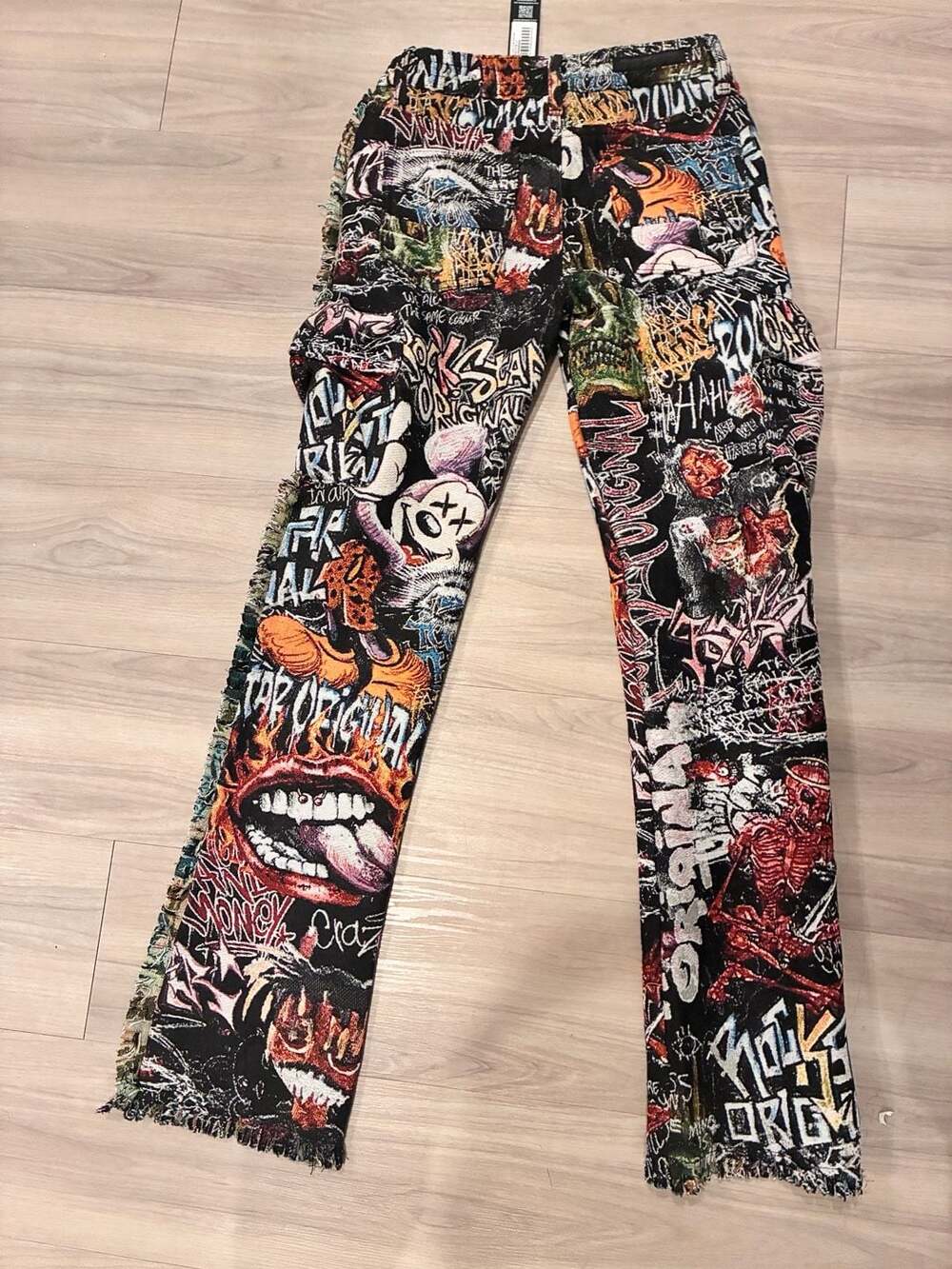 Rockstar Original Jari Multi Stacked Tapestry Flare Jean